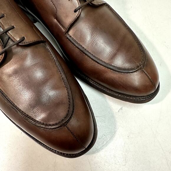 Crockett & Jones x Brooks Brothers Split Toe Derby Brown Calf 11 Wide E - Picture 7 of 13